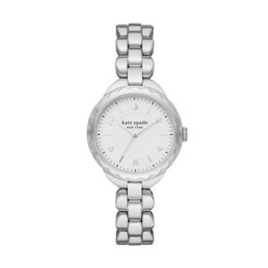 Ladies%27+Morningside+Silver-Tone+Stainless+Steel+Watch+White+Dial