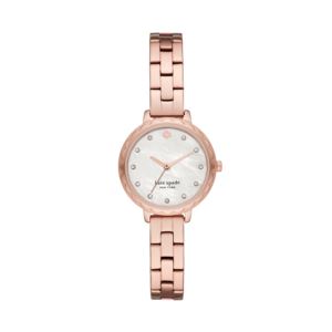 Ladies+Morningside+Scallop+Mini+Rose-Gold+Watch+Mother-of-Pearl+Dial