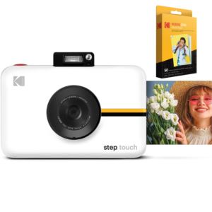 Kodak+Step+Touch+13MP+Digital+Camera+%26+Instant+Printer+with+3.5%22+LCD+%2B+50-pack+Zink+paper+%28white%29