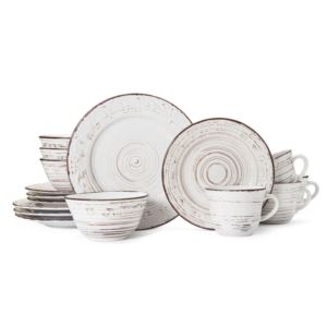 Trellis+White+16pc+Stoneware+Dinnerware+Set
