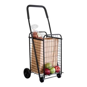 Medium+Multi-Purpose+4-Wheeled+Cart+Black
