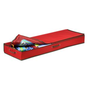 Wrapping+Paper+%26+Bow+Storage+Container+Red