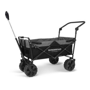 Wonderfold+Push+%26+Pull+Folding+Wagon+w%2FBeach+Tire+-+Black%2FGray