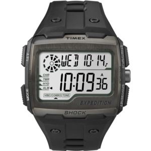 Men's Expedition Digital Shock Black Chronograph Watch TW4B02500