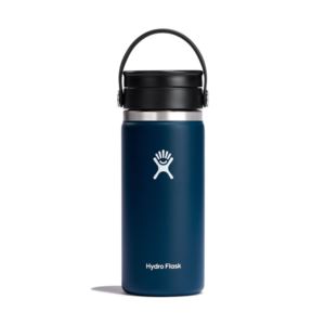 16 oz. Wide Mouth Coffee Flask w/Flex Sip Lid - Indigo W16BCX464