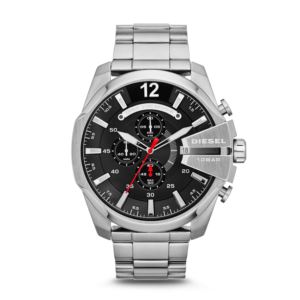 Mens+Chief+Chronograph+Stainless+Steel+Mens+Watch+Black+Dial