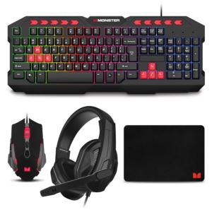 Campaign+Gaming+Bundle+Black+-+Keyboard+Mouse+Headset+Mouse+Pad