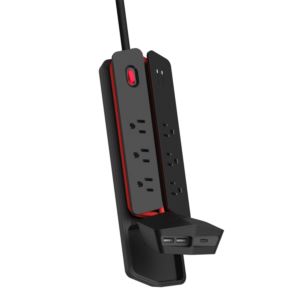 Power+Center+Vertex+6+AC+Outlet+Surge+Protector+Black