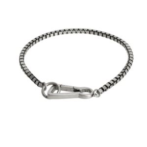 Sterling+Silver+Box+Chain+Bracelet