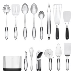 15pc+SteeL+Utensil+Set