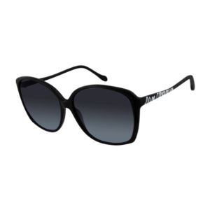 Logo+Rectangular+Sunglasses+in+Black