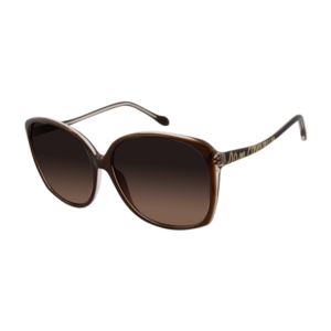 Logo+Rectangular+Sunglasses+in+Brown