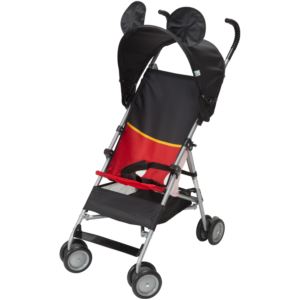Mickey+DLX+Umbrella+Stroller+w%2F+3D+Canopy+%26+Basket