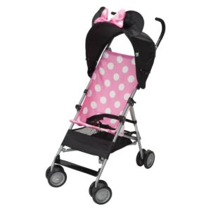 Pink+Minnie+DLX+Umbrella+Stroller+w%2F+3D+Canopy+%26+Basket