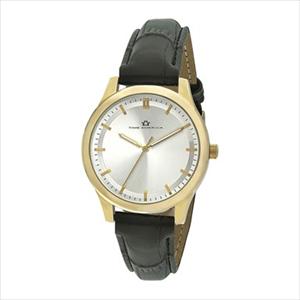 Women's Silver Dial and Black Strap Watch TAL306-GD