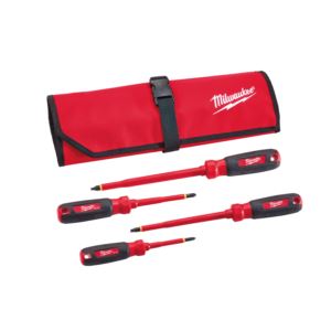 4pc+1000V+Insulated+Screwdriver+Set+w%2F+Roll+Punch