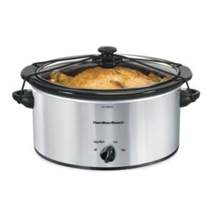 6qt+Oval+Slow+Cooker+w%2F+Lid+Latch+Strap+Chrome