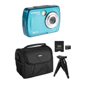 16MP+Waterproof+Digital+Camera+Kit+Teal