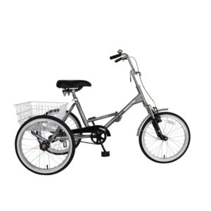 Tri-Rad+20%22+Adult+Folding+Trike+Silver