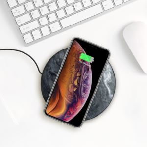 Wireless+10W+Qi+Charging+Stone+in+Black+Marble