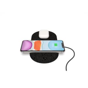 Dual+Charging+Stone+With+Two+Wireless+10W+Qi+Charging+Spots+in+Lava