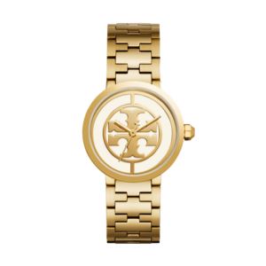 Ladies+Reva+Gold-Tone+Stainless+Steel+Watch+Ivory+Dial