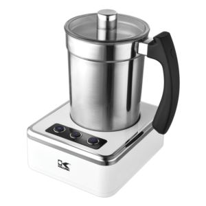 White+and+Stainless+Steel+Milk+Frother