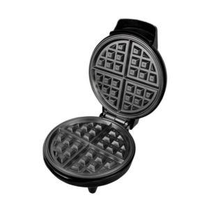 Single+Belgian+Waffle+Maker%2C+Black+and+Stainless+Steel