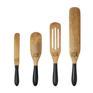 Mad+Hungry+Original+4-Piece+Acacia+Spurtle+Set%2C+Black