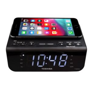 Bluetooth+Speaker+%26+Qi+Charging+Alarm+Clock+Radio