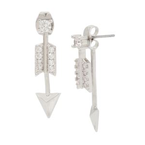 BLUE+by+Betsey+Crystal+Arrow+Earrings