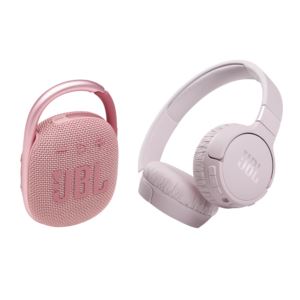 Clip+4+Waterproof+Speaker+%26+Tune+660NC+Headphones+w%2F+ANC+Pink