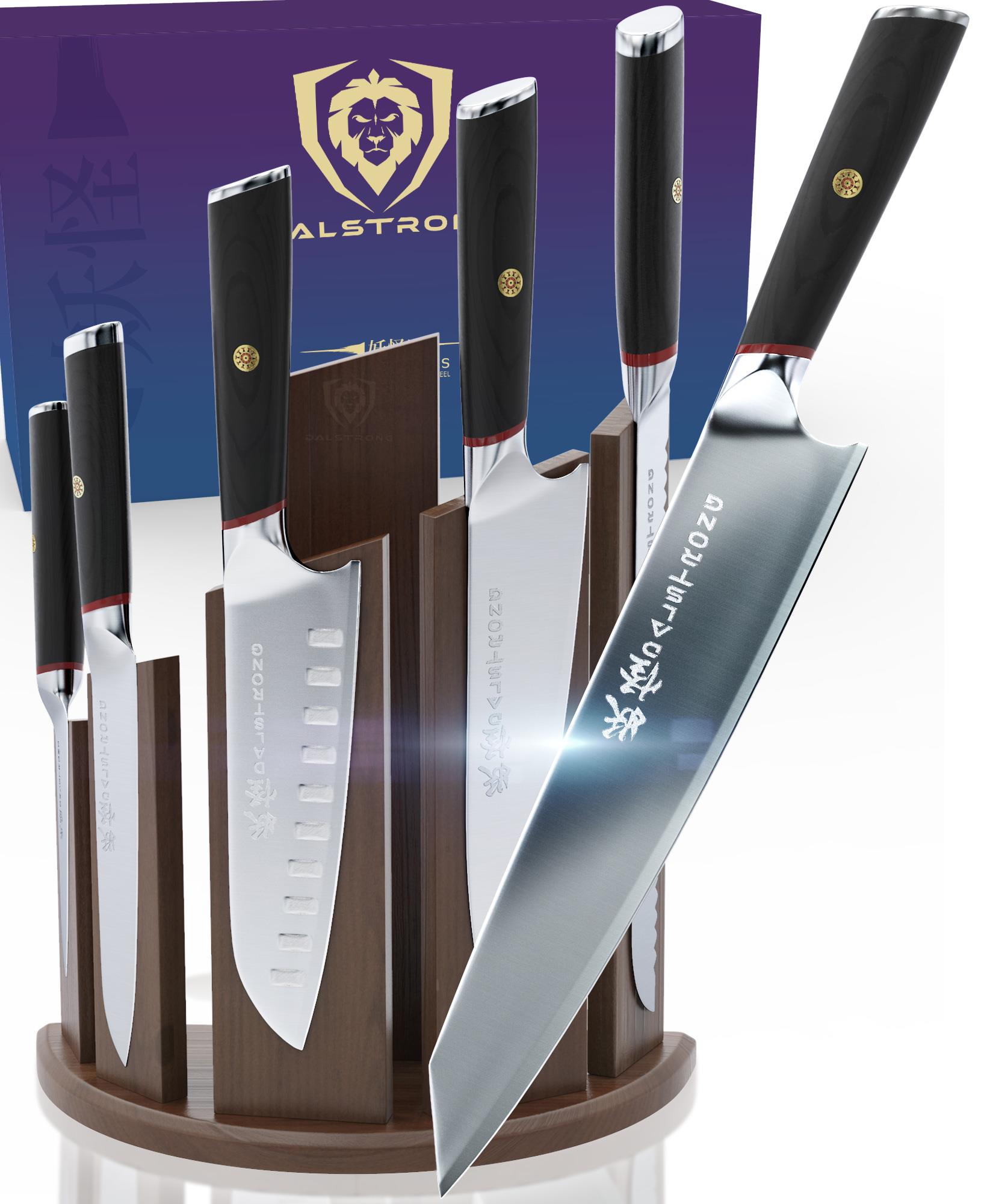 Dalstrong 6-Piece Complete Knife Set with Storage Block - Japanese Steel -  Phantom Series