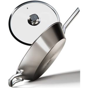 DALSTRONG+12%22+Frying+Pan+Skillet+-+The+Oberon+Series+-+3+Quart+-+3-Ply+Aluminum+Core+-+Silver