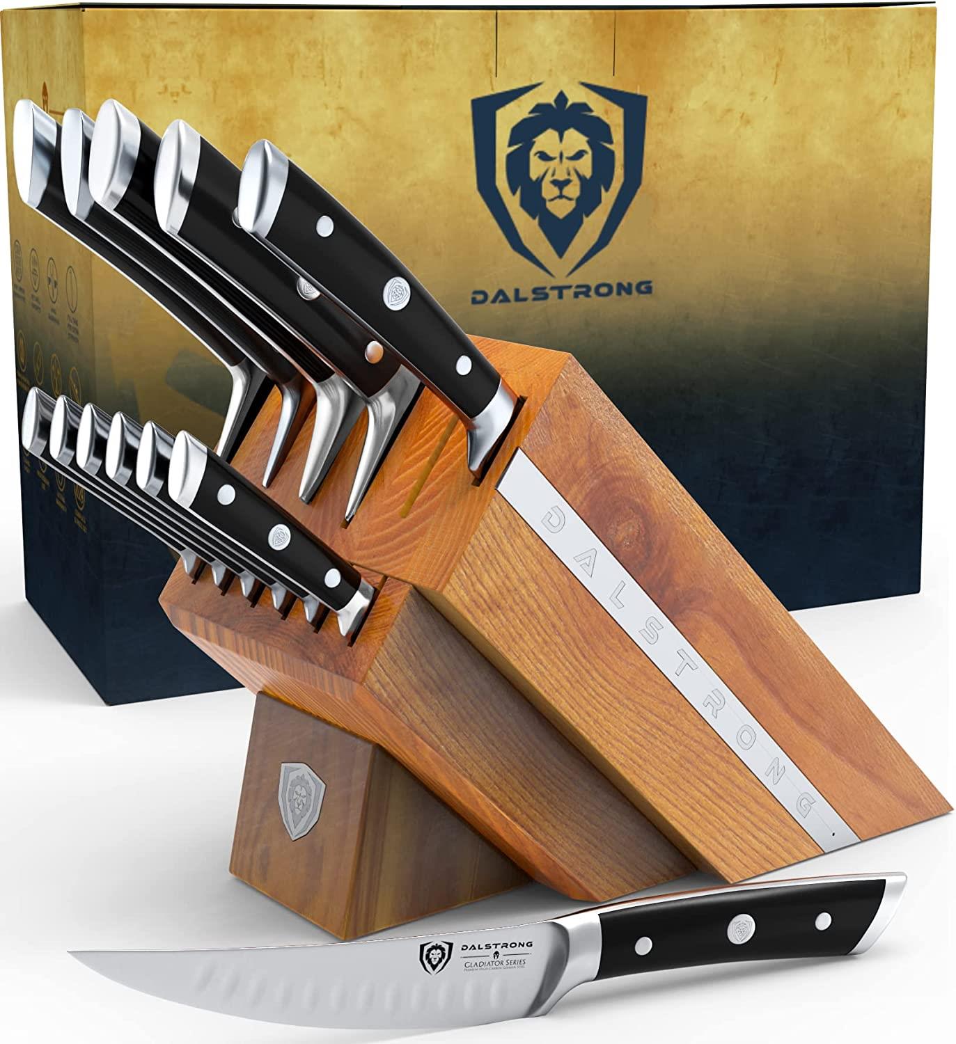 Dalstrong 12-Piece Complete Knife Set with Storage Block - German Steel -  Gladiator Series