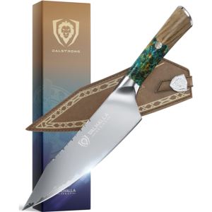 Dalstrong+8%22+Chef+Knife+-+Valhalla+Series+-+High+Carbon+Steel+-+Resin+Handle+-+Leather+Sheath