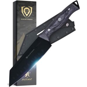Dalstrong+7%22+Santoku+-+Delta+Wolf+Series+-+High+Carbon+Steel+-+Camo+Handle+-+Leather+Sheath