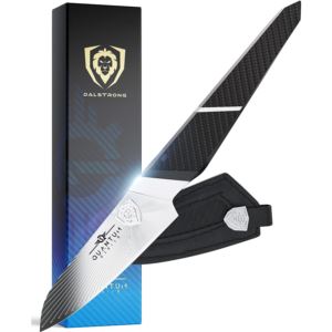 Dalstrong+4%22+Paring+Knife+-+Quantum+1+Series+-+American+Forged+Steel+-+G10+Handle+-+Leather+Sheath