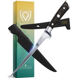Gladiator+Series+7%22+Flexible+Fillet+Knife+-+German+Steel+-+2+Sheaths+-+NSF+Certified