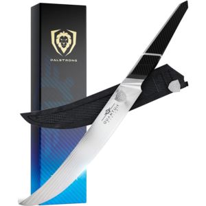 Dalstrong+10%22+Butcher%2FScimitar+Knife+-+Quantum+1+Series+-+American+Steel+-G10+Handle+-Leather+Sheath