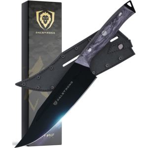Dalstrong+8%22+Chef+Knife+-+Delta+Wolf+Series+-+High+Carbon+Steel+-+Camo+Handle+-+Leather+Sheath