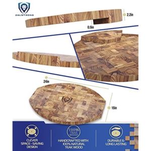Dalstrong+Corner+Counter+Cutting+Board+-+Tight-Grain+Teak+Wood