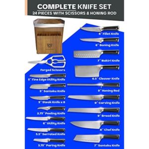 Dalstrong+24+Piece+Knife+Block+Set+with+Kitchen+Scissors-+Vanquish+Series