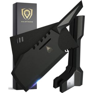 Dalstrong+9%22+Obliterator+Meat+Cleaver-Shadow+Black+Series-High+Carbon+Steel-Stand+%26+Sheath+Included