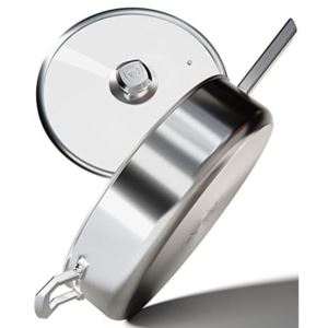 Dalstrong+12%22+Saute+Frypan+-+The+Oberon+Series+-+5.1+Quart+-+3-Ply+Aluminum+Core+Cookware+-+Silver