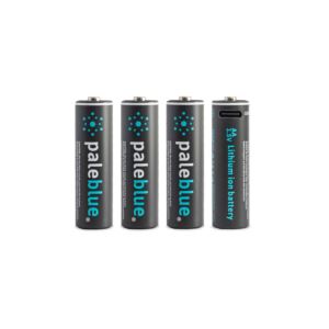 Pale+Blue+Lithium+Ion+Rechargeable+AA+Batteries+-+4+pack