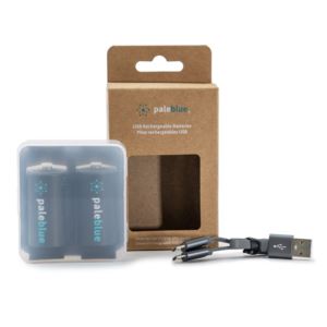 Pale+Blue+Lithium+Ion+Rechargeable+C+Batteries-+4+pack