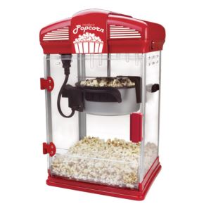 Theater+Crazy+Stiring+Oil+Popcorn+Maker+w%2F+Stainless+Steel+Kettle+Red