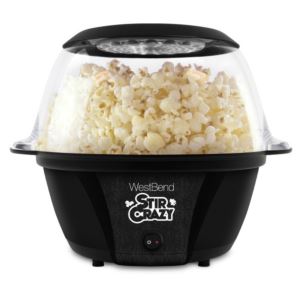 Stir+Crazy+Sitrring+OIl+Popcorn+Machine+w%2F+Serving+Bowl+Black