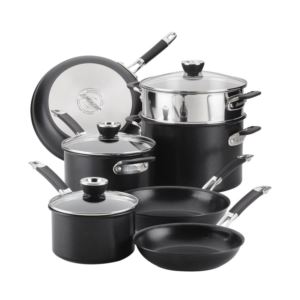 SmartStack+10pc+Hard-Anodized+Nesting+Nonstick+Cookware
